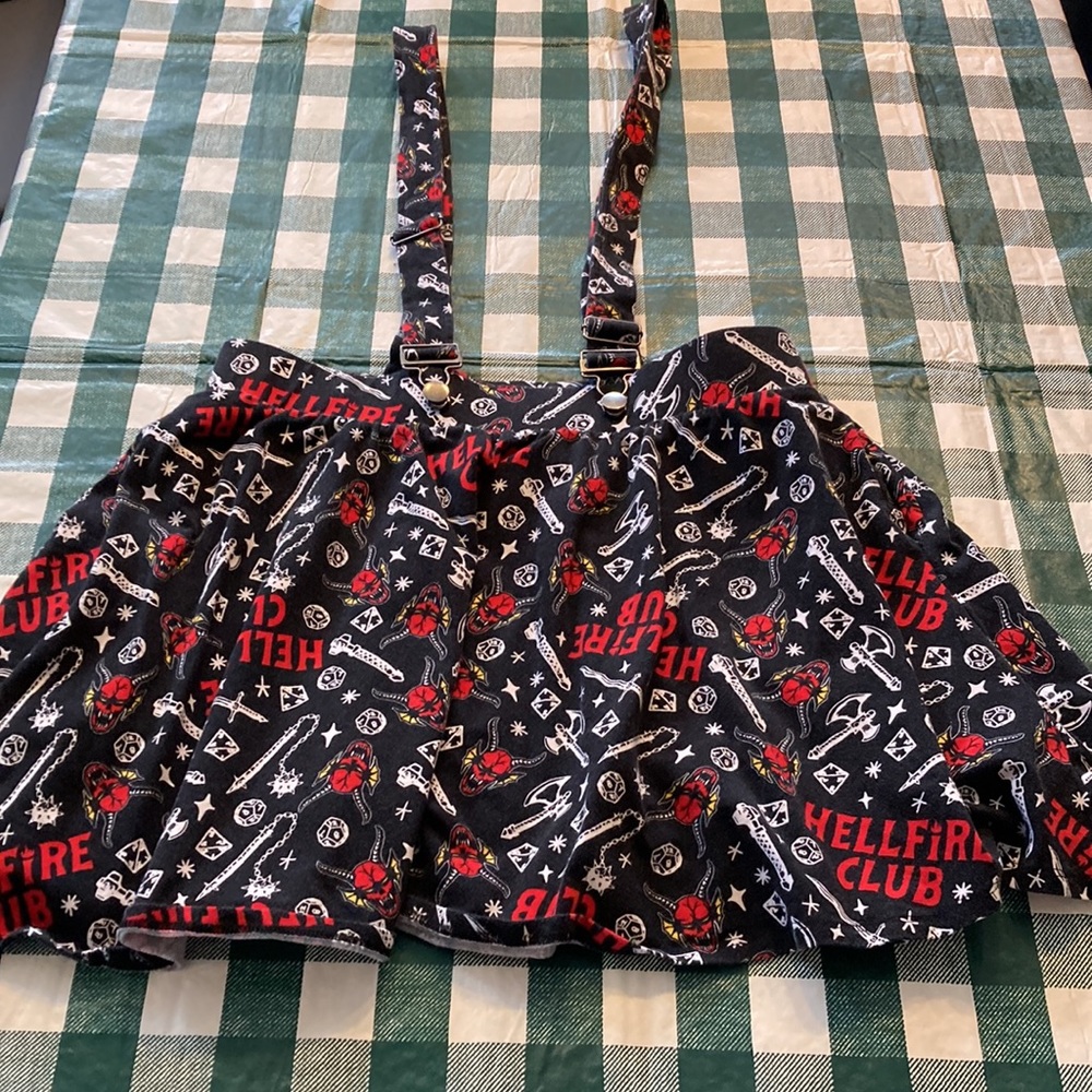 Stranger Things Hellfire Club Overall Skirt